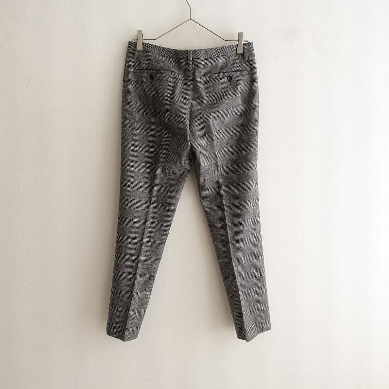 極美品 セオリーリュクス グレンチェック ウールパンツ