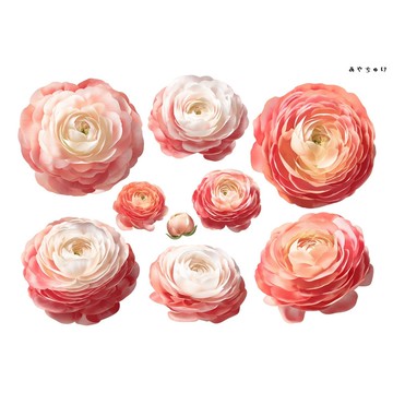 【10月新品4】20-22-0193 裁切紙・拼貼素材 陸蓮花