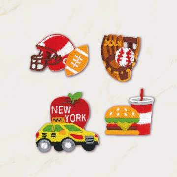 【刺繡貼紙】美國|大蘋果|紐約|自由女神|美式足球|大聯盟