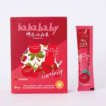 【hahababy】膠原冰晶凍-青春蔓越莓15條/盒