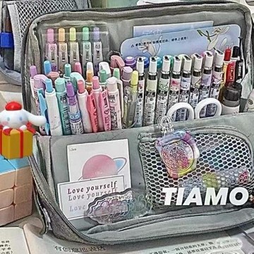 日本HACO多功能筆袋實用文具盒大容量多層收納可變型女