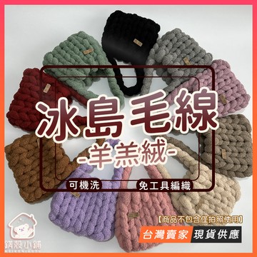 可報帳🔥500g 冰島毛線 diy手工包 羊羔絨 免工具雲朵包 手提包 粗毛線編織包 灌心棉 手作打發時間 手做材料