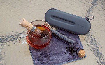 【全城走塑】- ELIXIR旅行套裝連茶葉筒和茶巾及玻璃泡茶棒