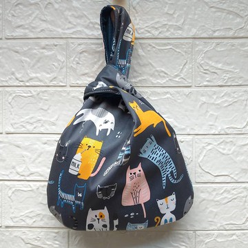 【MY。手作】 日式 手腕袋 ~ 小喵咪