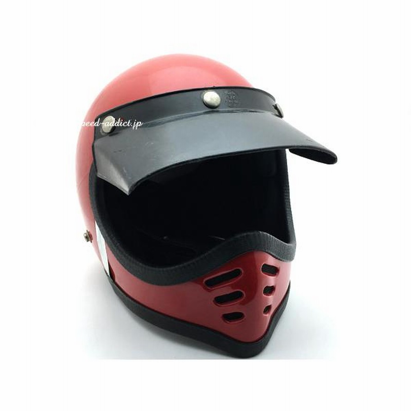 70's USA製 VINTAGE PAULSON MOTO PEAK VISOR 3snap RED/ 赤ポールソンバイザービンテージヘルメットbellベルmoto3モト3vmxオフロードオフ車 | LINEブランドカタログ