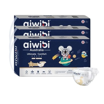 Aiwibi 愛薇彼 夜用甄柔瞬吸紙尿褲 S-XL(三包裝) 黏貼型