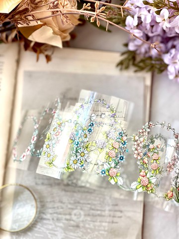 夏日蒔花 - 割型PET膠帶