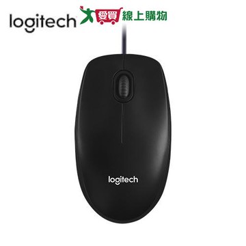 Logitech羅技 有線滑鼠M100r(New)-黑【台灣公司貨】【愛買】