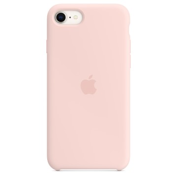 Apple iPhone SE 矽膠保護殼 - 灰粉紅色