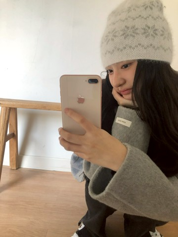 北歐風溫暖雪花冷帽