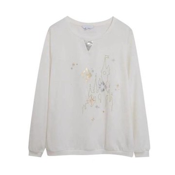 樂園款30th城堡女款薄毛圈城堡可愛打底衛衣