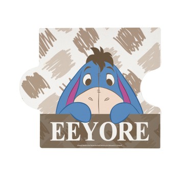 收納王妃 - 迪士尼 Disney QQ維尼系列【塗鴉屹耳】拼圖造型珪藻土吸水杯墊 吸水墊12X14X0.5cm