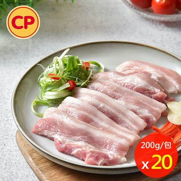 【卜蜂】五花燒烤片 超值20包組(200g/包)