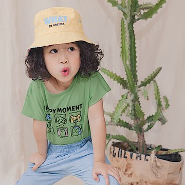 OB嚴選-美國棉快乾。可愛童趣動物家族印花圓領上衣