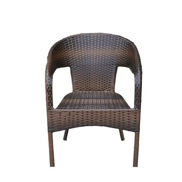 創意簡約圓背藤條椅現代家裝建材戶外休閑桌椅藤編金色茶幾[DD010109]