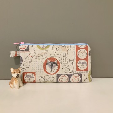 柴犬and哈士奇—鋪棉錢包/筆袋/手機袋/收納袋