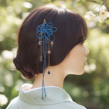 飾結髮簪 涼與蜜 | 適合浴衣、和服、正式和服髮型。採用捷克玻璃珠。