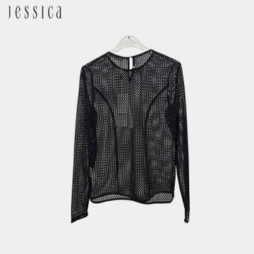 JESSICA - 時尚呼吸感穿搭鏤空長袖T恤243306