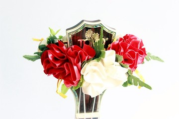 尤克里裡配件 尤克里裡背帶 夏威夷熱帶花卉 絲帶 芙蓉