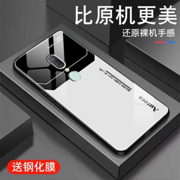 簡約字母適用oppoa9x手機殼a11x新款a11s玻璃a8男士A7X潮牌女保護套創意高級網紅女全包防摔超薄硅膠散熱外殼