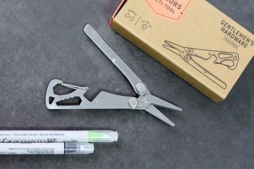 英國Gentlemen's Hardware11合一多功能可折疊不銹鋼剪刀隨身工具