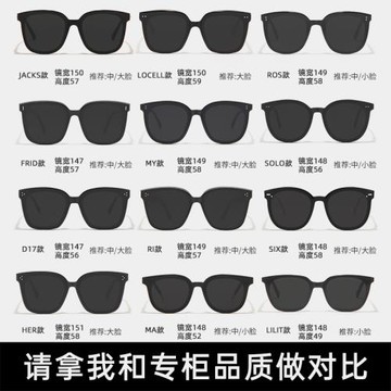墨鏡女高級感2024年新款her高版本frid太陽鏡男lo cell眼鏡GM U