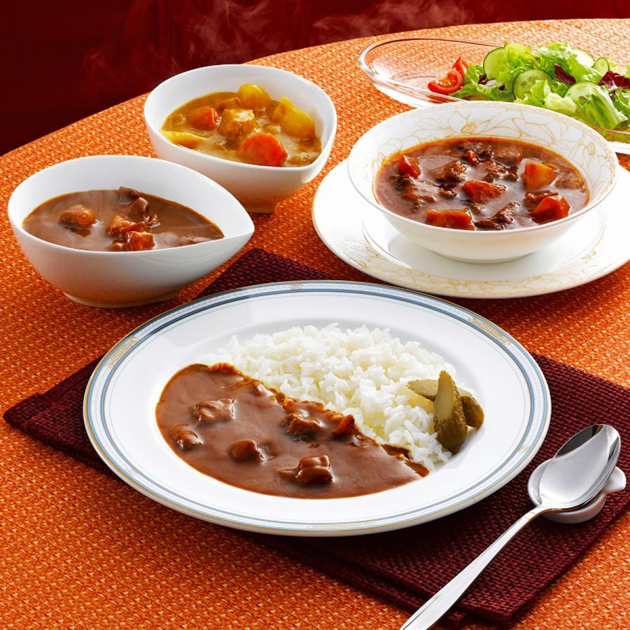 ビーフシチューと2種のカレーセット 3種 詰め合わせ シチュー カレー 中辛 甘口 惣菜 常温 ビーフシチュー ポークカレー