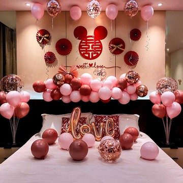 結婚布置婚房裝飾一整套高級感套裝女方娘家簡單大方輕奢酒店簡約