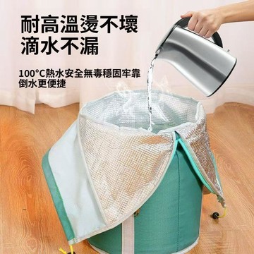 摺疊泡腳桶 保溫泡腳袋 足浴桶 泡腳袋 加厚鋁箔保溫 加高深桶 過小腿 便攜式洗腳桶