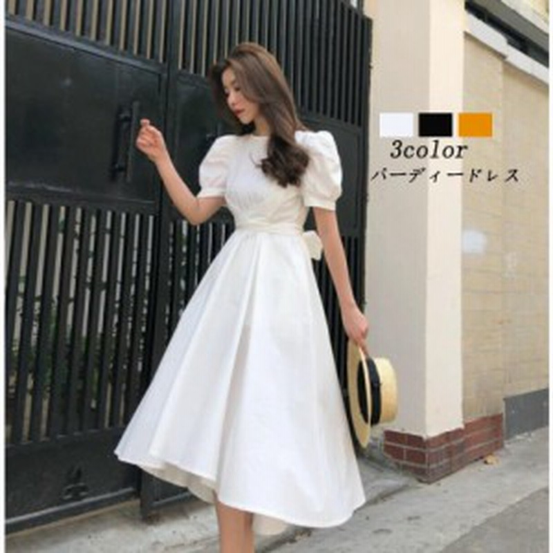 パーティードレス ひざ下丈ワンピース 上品 大人 結婚式ワンピース ミモレ丈ドレス プレゼント 代 30代 40代 Aライン お呼ばれ 成人式 通販 Lineポイント最大get Lineショッピング