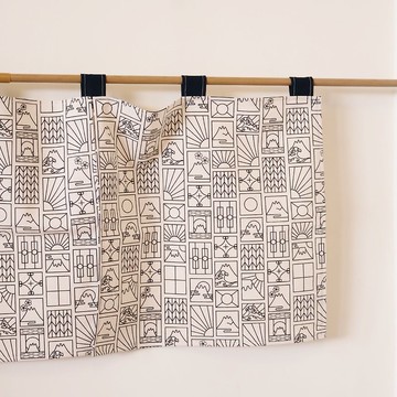 日系短門簾 / 富士山窗花 兩色