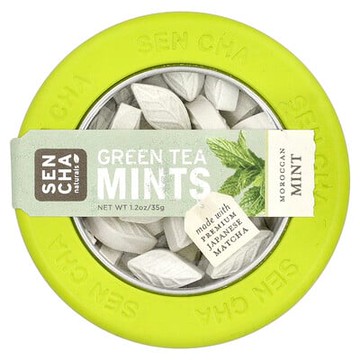 Sencha Naturals, 摩洛哥 Mintm 薄荷糖罐裝，1.2 盎司