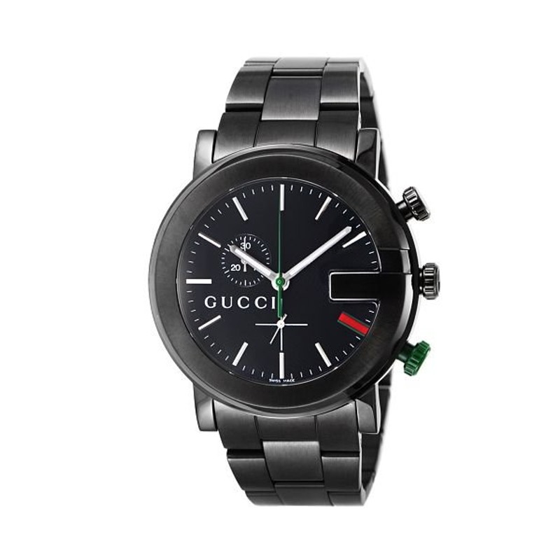 WORLD WIDE WATCH】 GUCCI(グッチ) Gクロノ YA101331 メンズ ブラック