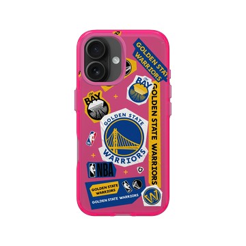 iPhone 16 Clear 粉漾桃 - NBA - 拼貼系列-金州勇士 Golden State Warriors - Collage