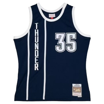 mitchell & ness NBA 球迷版球衣  KEVIN DURANT 35號 2015~16 奧克拉荷馬雷型 ALT 深藍色  M
