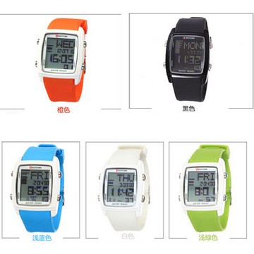 ★買１送２★惡南宅急店【0603F】DOTCOM動特酷電子錶 防水錶錶夜光錶軍錶路跑錶/女錶男錶情侶錶情侶對錶