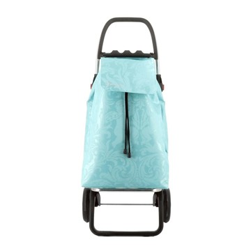 2L摺疊兩輪時尚購物車(水藍)