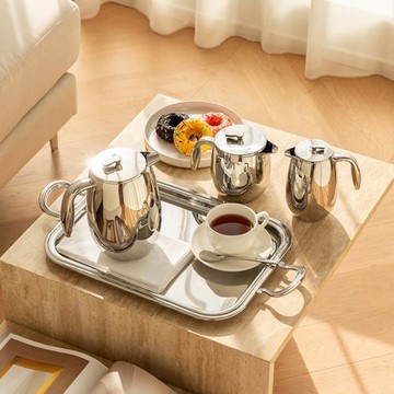 北歐不銹鋼法壓壺輕奢茶壺家用咖啡壺手沖咖啡過濾器具法式壓杯壺