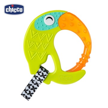 【Chicco】大嘴鳥冰凍搖鈴固齒玩具