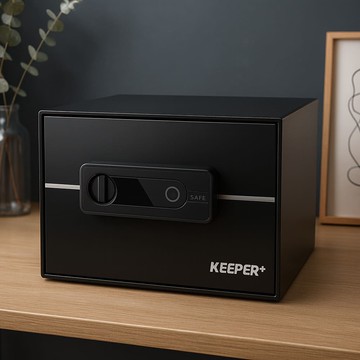 守護者保險箱 指紋保險箱 指紋/密碼/鑰匙 雙層收納空間 原廠保固 終身保修 2535-BB 曜金黑2535-BB 曜金黑