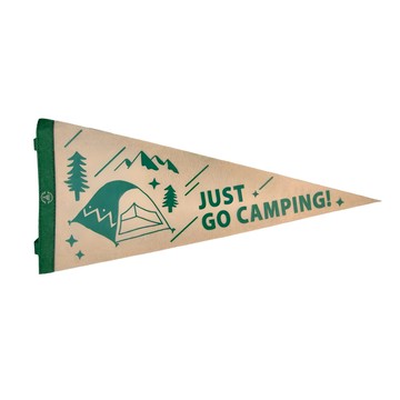 Wild Peak 野峰 掛旗  41 x 20cm  just go camping 米色