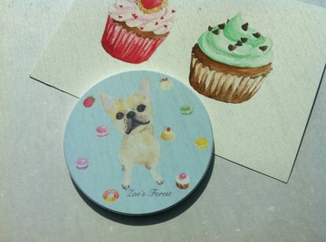 *Zoe's forest*法鬥陶瓷杯墊－畢業禮物