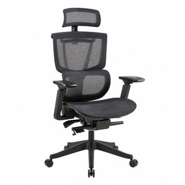 E-home Carlo卡洛意式高階底盤德國網人體工學電腦椅-黑色黑色