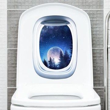 【MR.ZAKKA】創意萬用裝飾貼紙-景觀主題 海底星空窗景 T款 居家布置 DIY可移式壁貼 無痕壁貼 牆貼