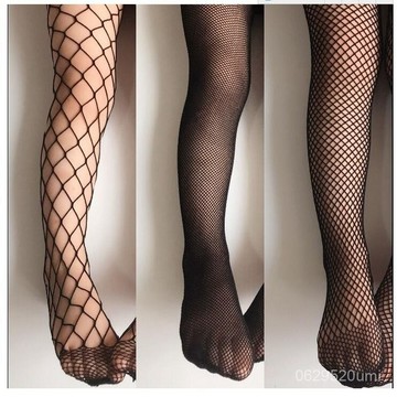 臺中出貨-商超品質】女孩漁網襪夏款大中小網眼襪女小個子連褲襪打底網襪  K4RR