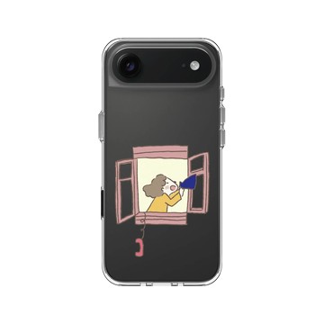 iPhone Air Clear Case（相機按鈕） 透明 - 咻咻熊 XiuXiubear - 喂大笨蛋