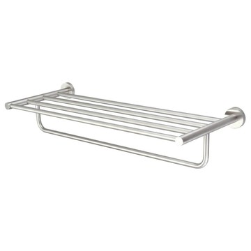 【黛琍居家】SUS304不鏽鋼 浴室雙層置衣架 (BA3012)