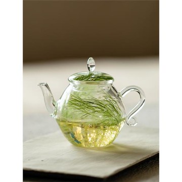 無落 小清新玻璃芊野月吟茶壺女士專用泡茶器功夫茶具帶過濾單壺