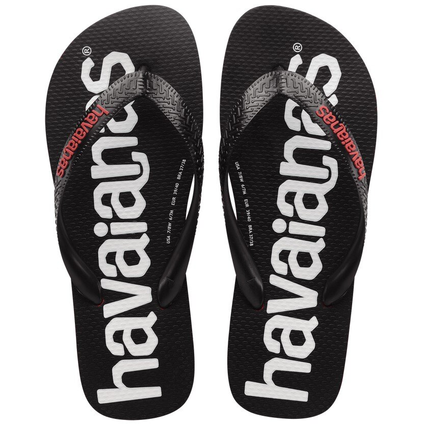 havaianas 哈瓦士 巴西人字拖 女款 logomania 2 黑底白字 涼鞋 拖鞋 夾腳拖 海灘鞋＊夏日微風＊