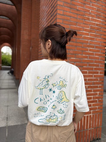 一起泡湯Chill - 插畫短Tshirt / 親子裝 / 柔軟純棉